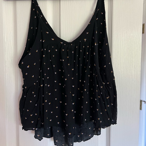 Free People Intimately Riviera Romance Tie Cami Tank Top - black, size S/M - Picture 3 of 3